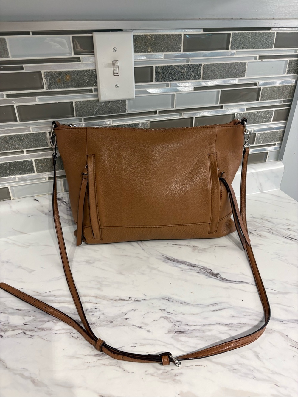 Sanctuary Anthropologie genuine Leather crossbody purse adjustable strap